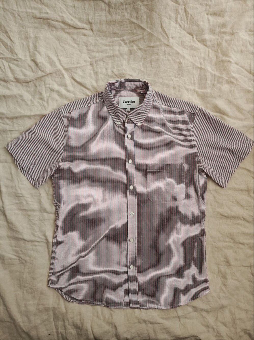 Corridor NYC Seersucker Short Sleeve Shirt